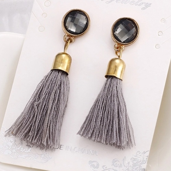 • Lacey • Boho Tassel Jewel Earring - Picture 5 of 5